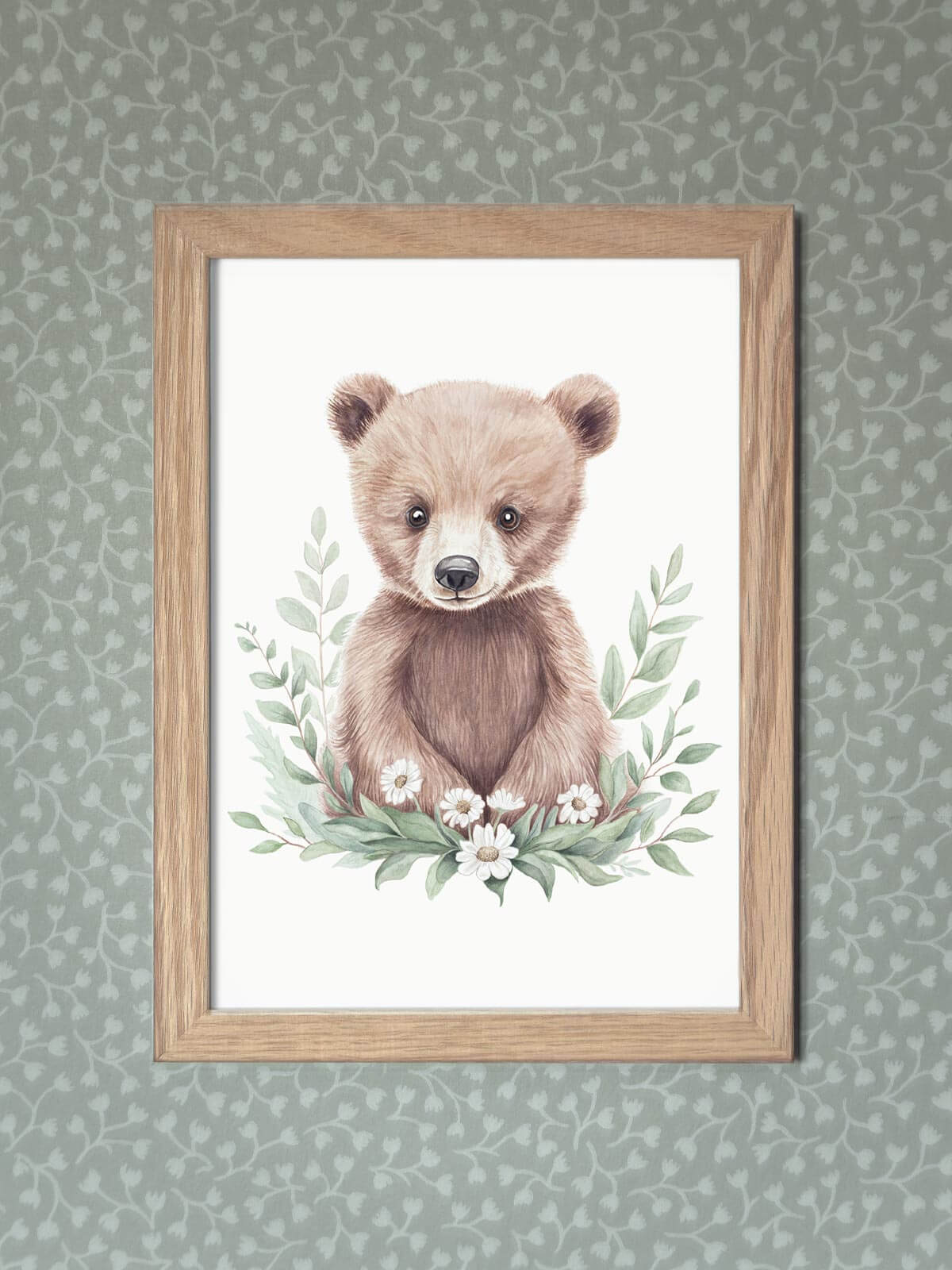 A5 poster med björnen Benji i ekram